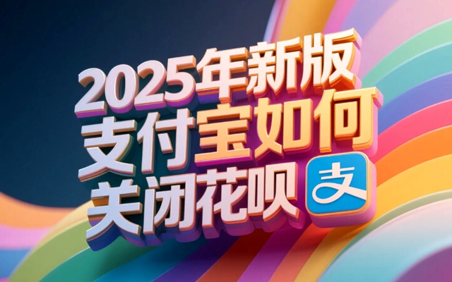 2025年新版支付宝如何关闭花呗