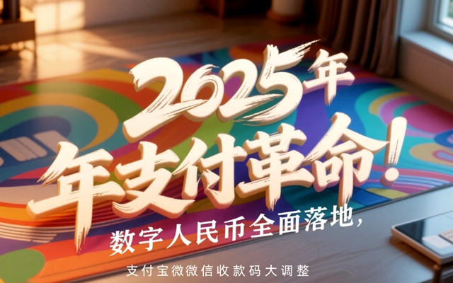 2025 年支付革命，数字人民币全面落地，支付宝微信收款码大调整