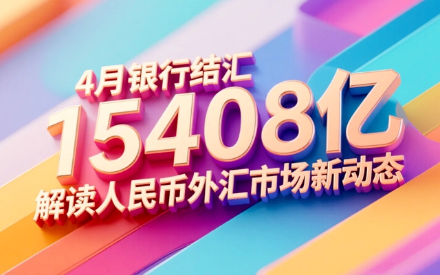 外汇局：4月银行结汇15408亿 解读人民币外汇市场新动态