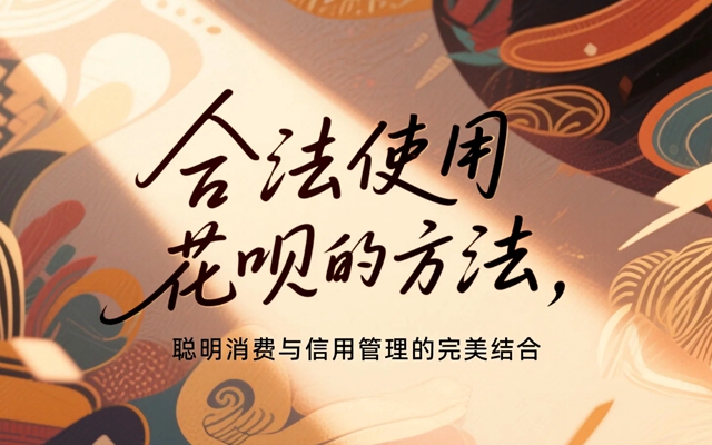 合法使用花呗的方法,聪明消费与信用管理的完美结合
