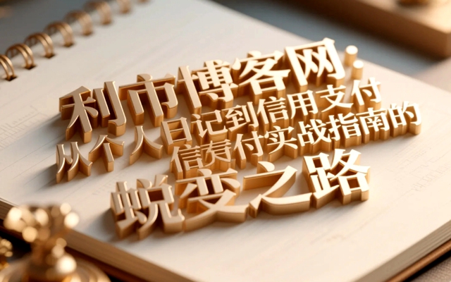 利市博客网：从个人日记到信用支付实战指南的蜕变之路