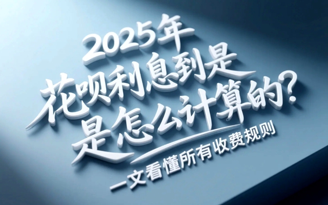 2025年花呗利息究竟是怎么计算的？一文看懂所有收费规则
