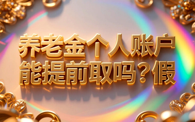 养老金个人账户能提前取吗？假