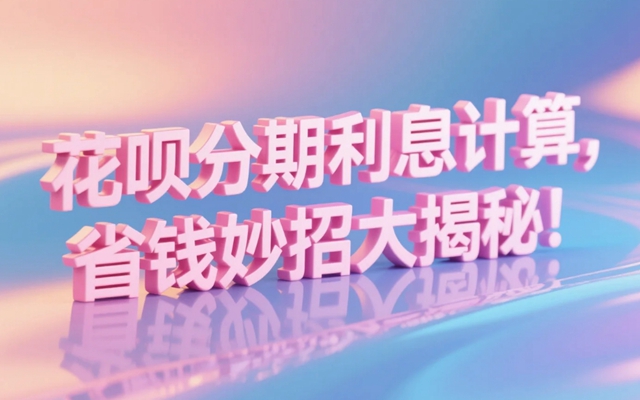 花呗分期利息计算，省钱妙招大揭秘！